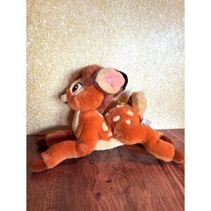 🦌 Vintage Gund Disney Bambi Plush with Butterfly – 12"